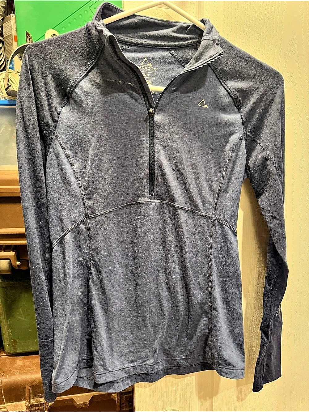 Paradox Women's Black Quarter-Zip Top Size XS